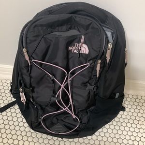 North Face Borealis Backpack NWOT (black/misty rose)